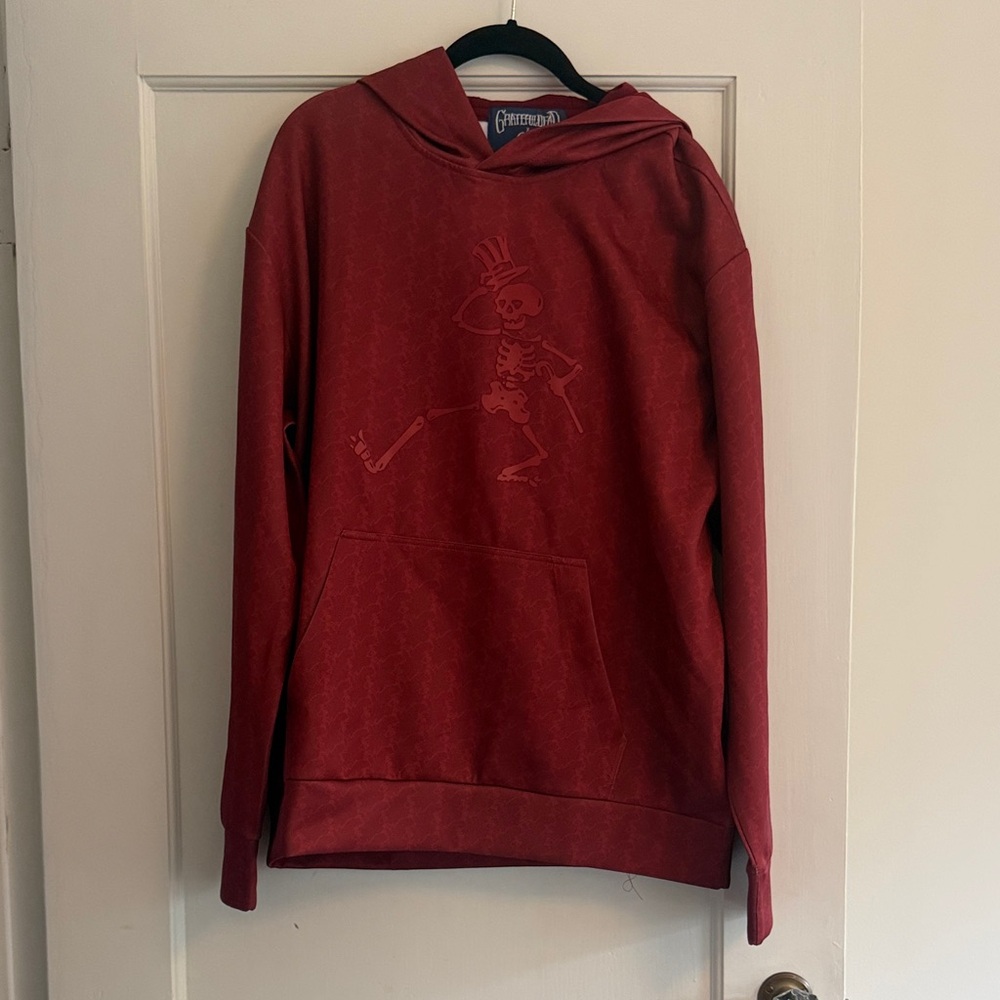Grateful Dead Men's Red Skeleton Hoodie
